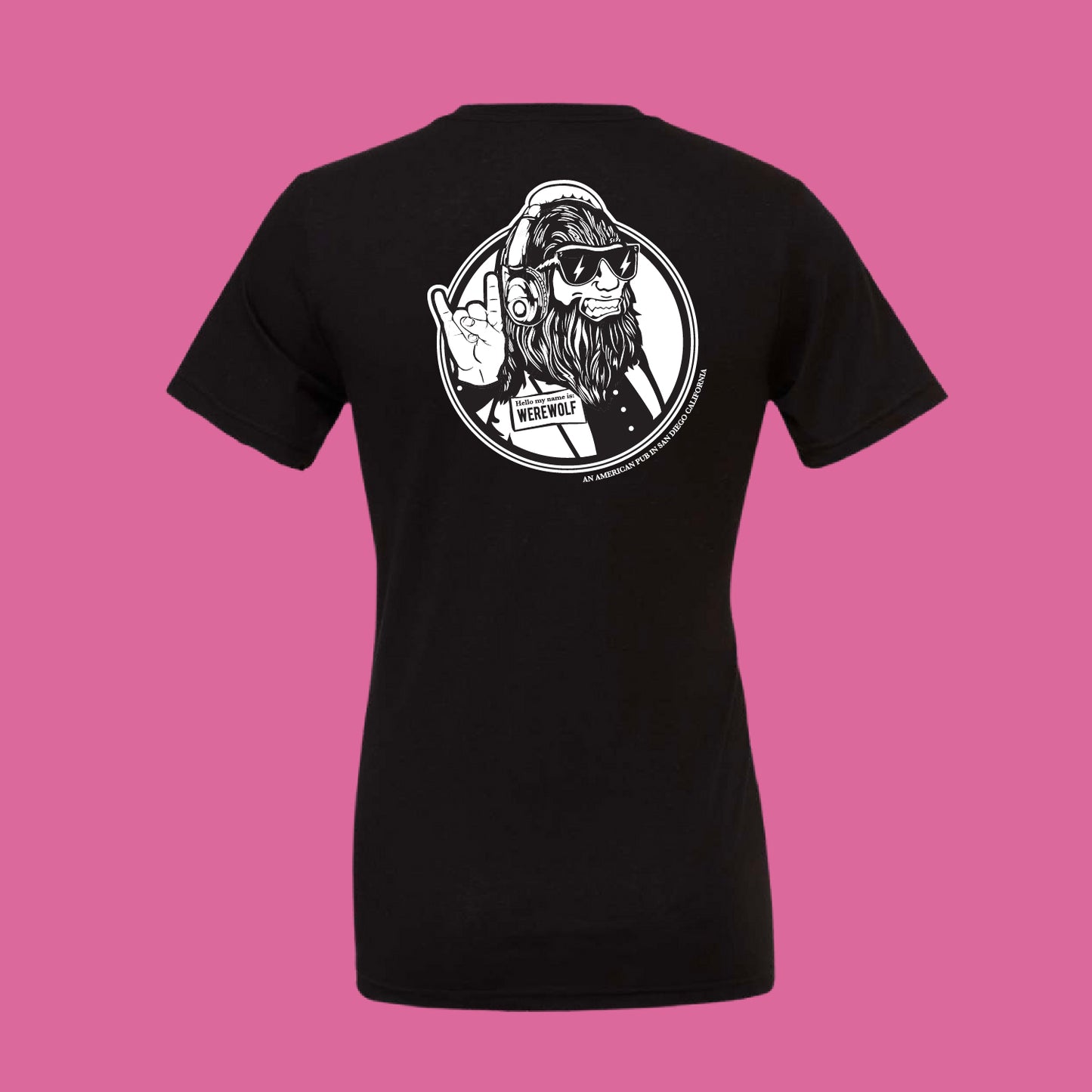 100% cotton unisex black Werewolf t-shirt