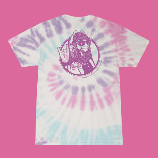 100% cotton tie-dye Werewolf t-shirt